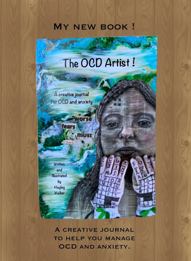 Ocd, journal, self help book, isolation gifts, anxiety, ocd awareness, self care, planner, ocd help, diary, colouring book, anxiety help image 1