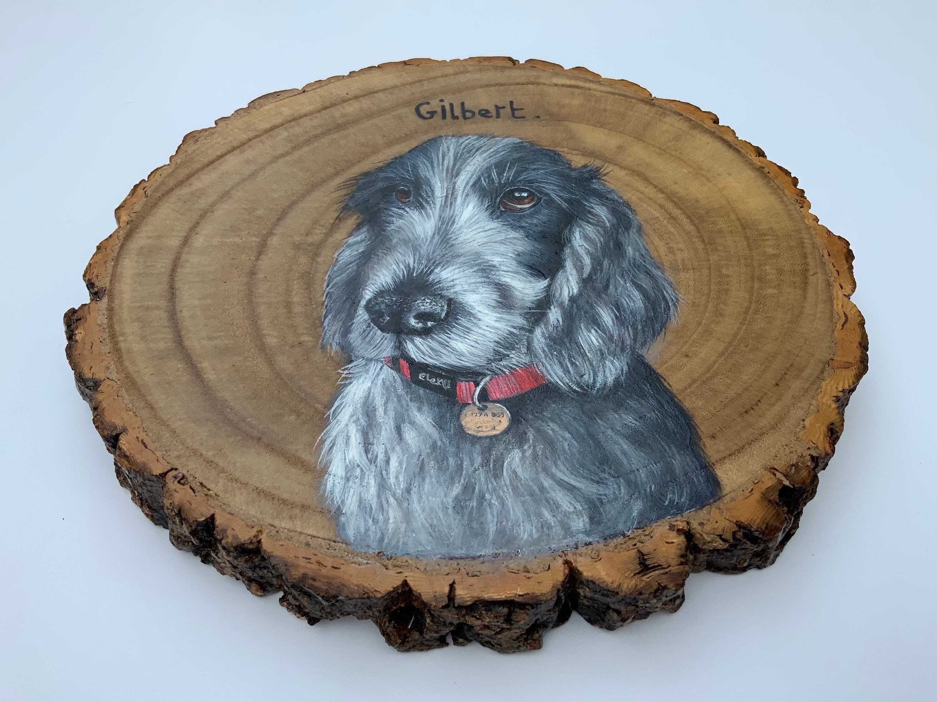 Pet portrait dog hand painted large custom pet portrait Etsy