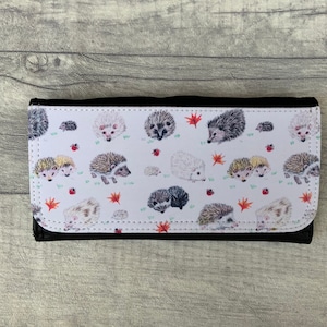 Hérisson, portefeuille, sac à main, porte-cartes, portefeuille pour femme, cadeaux hérisson, portefeuille mince, porte-monnaie, sac à main pour femme, cadeaux d'anniversaire, hedgie, unique