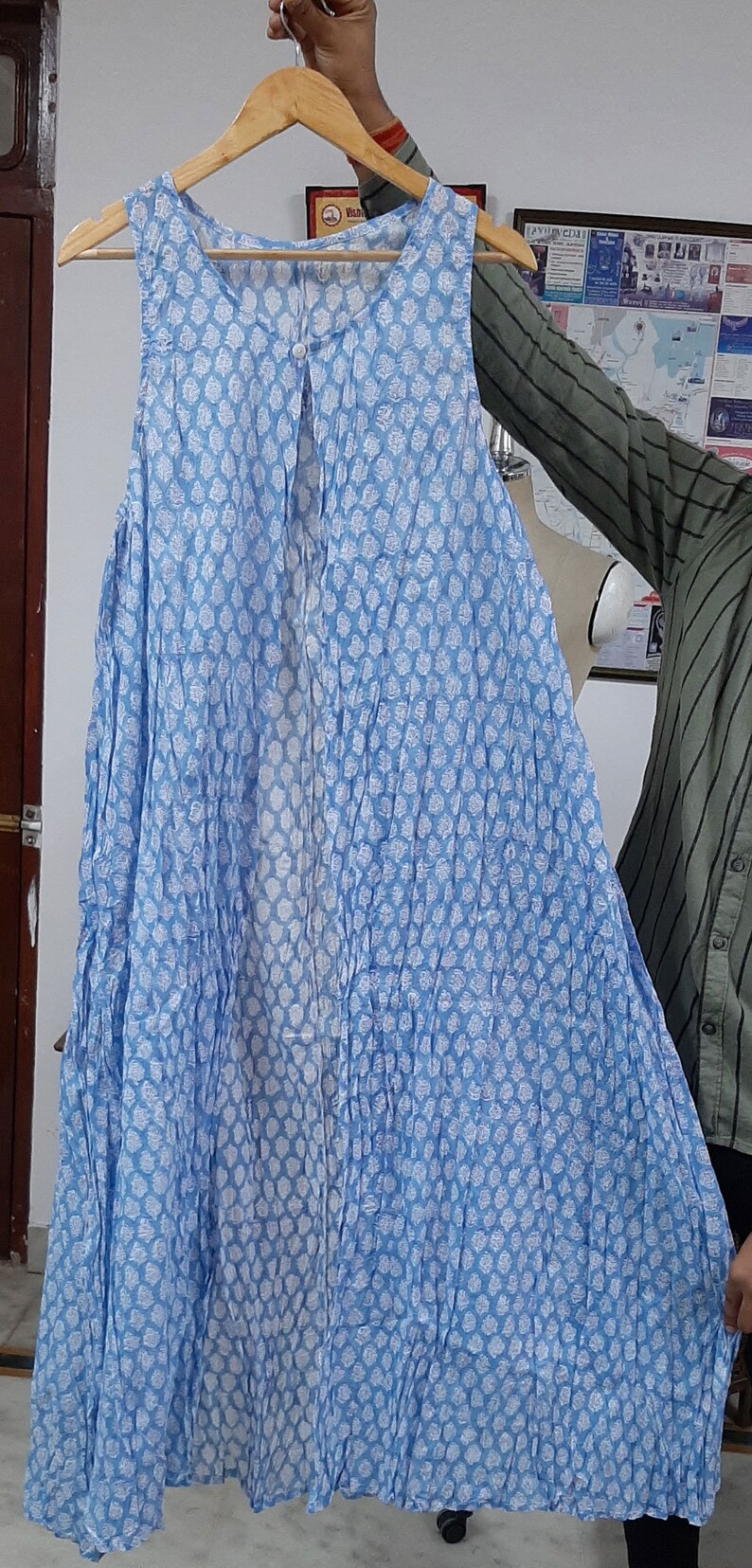 handblock print dress