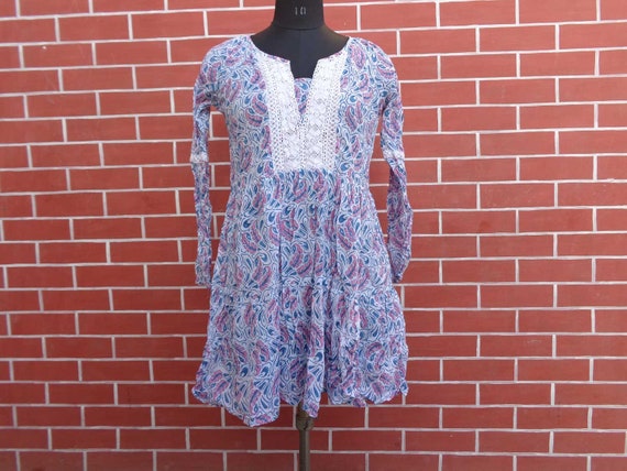 handblock print dress