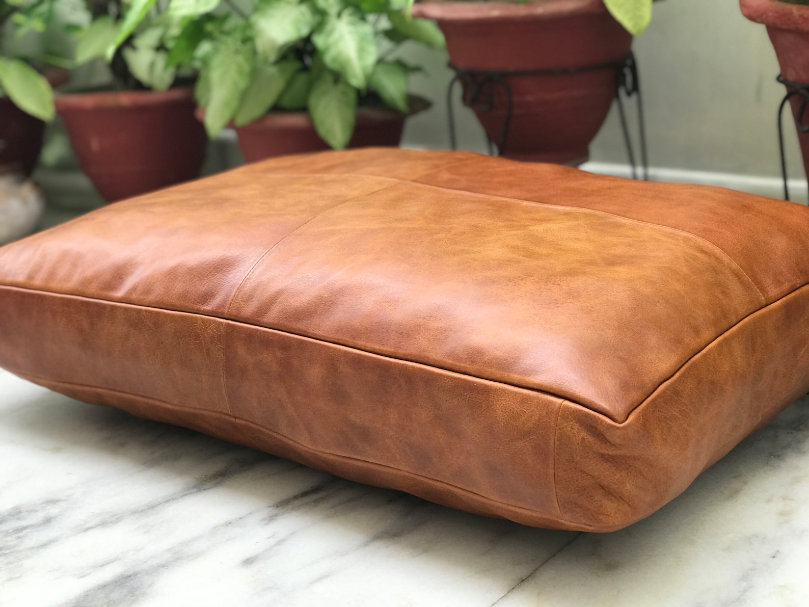 Customized Genuine Leather Seat Cushion Cover Personalized Etsy