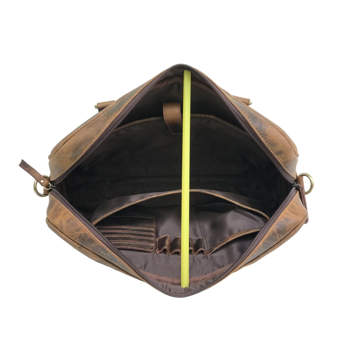 Genuine Vintage Leather Laptop Bag Office Bag Macbook Etsy