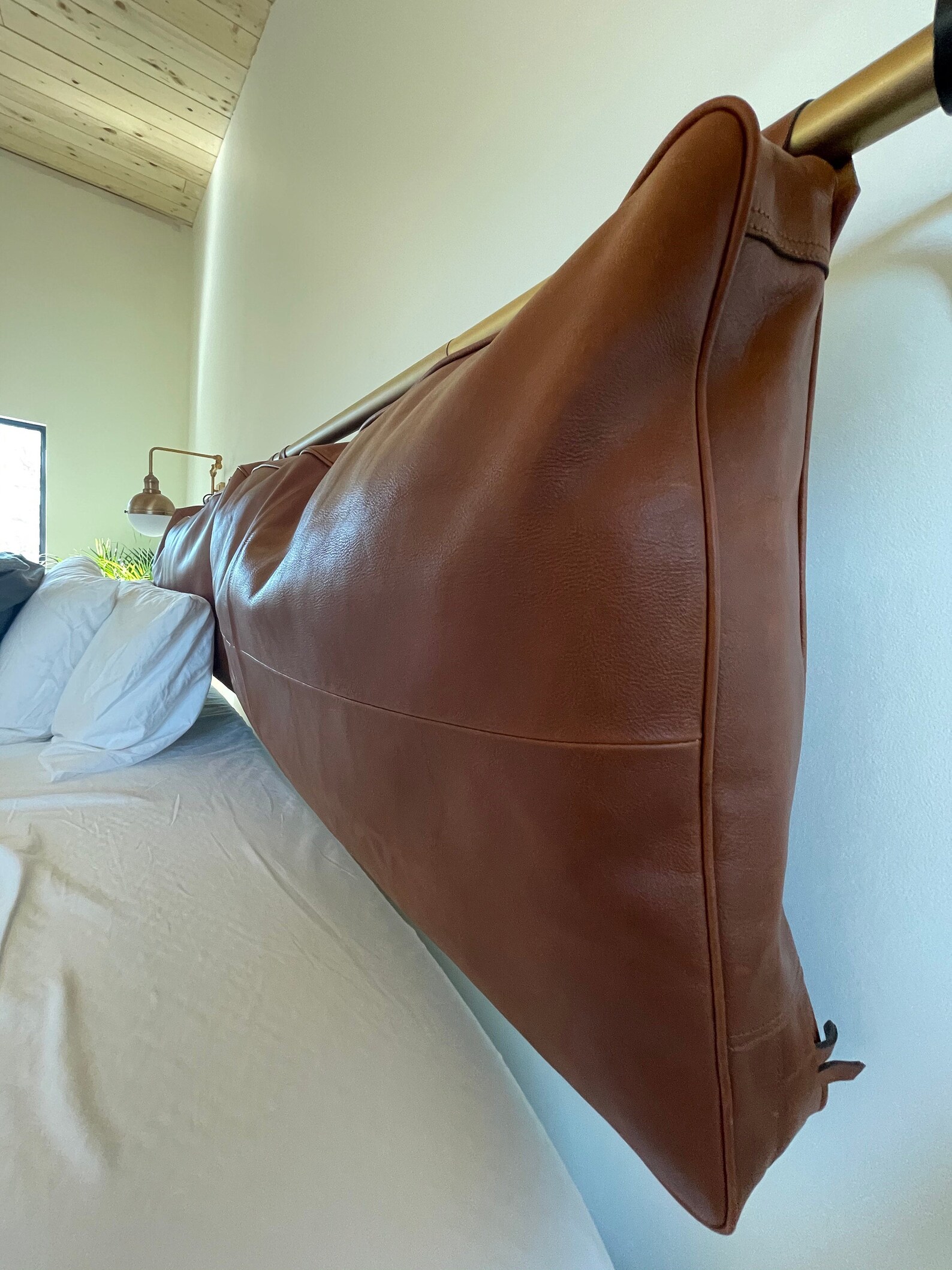 Customized Genuine Leather Headboard Cover Headboard Cushion Etsy
