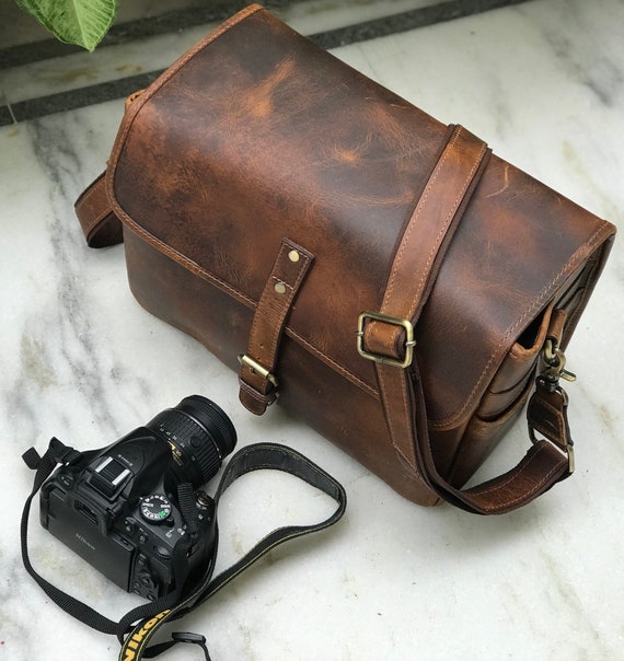 leather camera bag