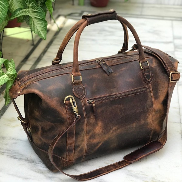 Leather Carry on Bag Etsy