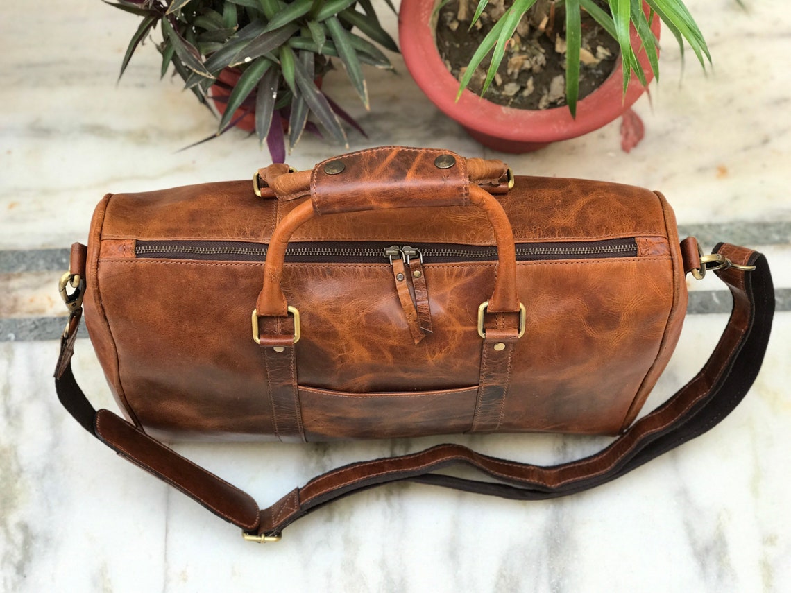 Leather Tote Bag Free Personalised Gifts for Her Travel Gift Etsy