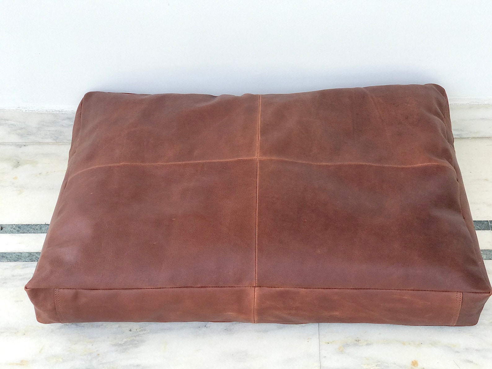 Customized Genuine Leather Seat Cushion Cover Personalized Etsy UK