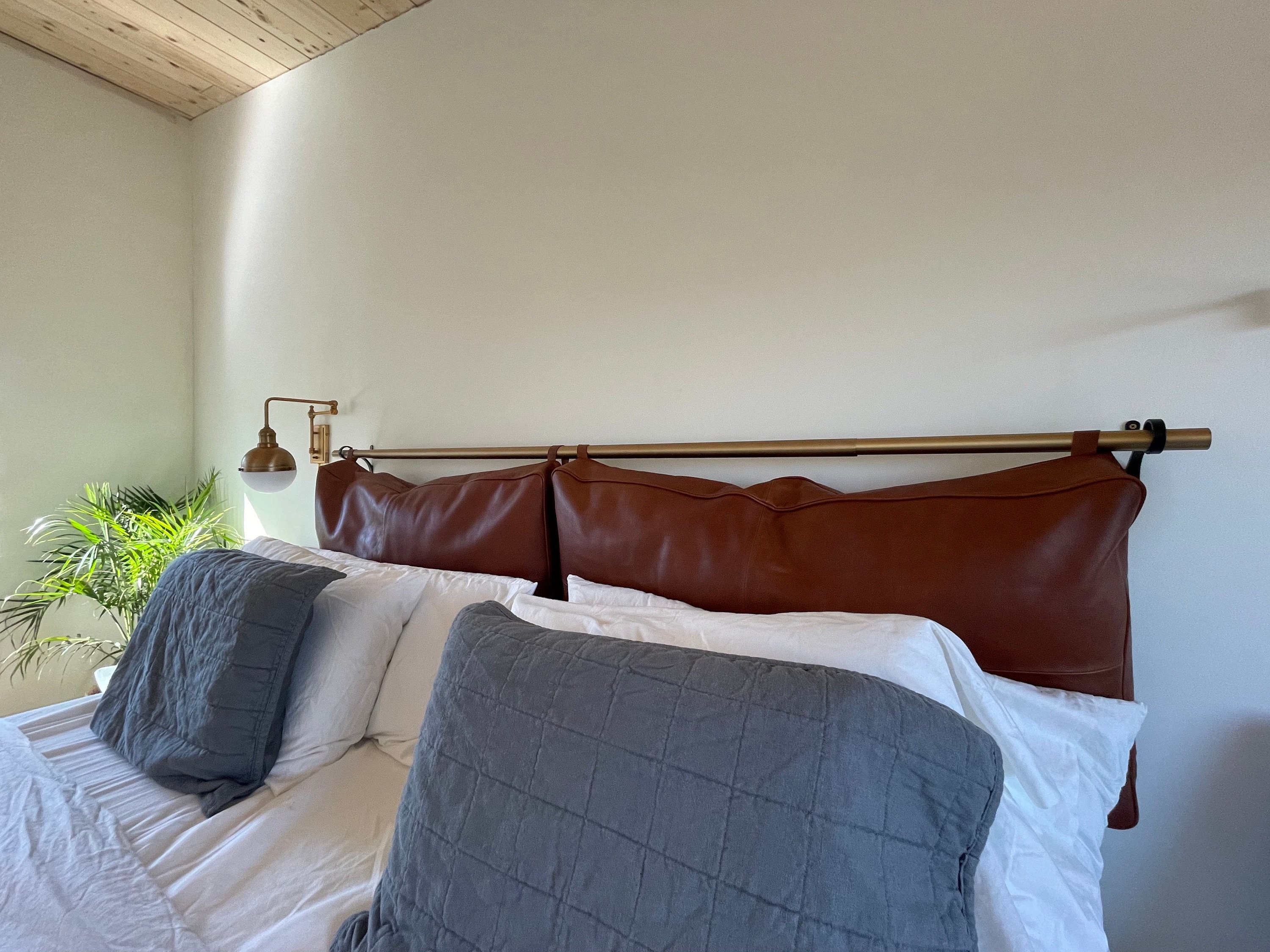 Customized Genuine Leather Headboard Cover Headboard Cushion Etsy Canada