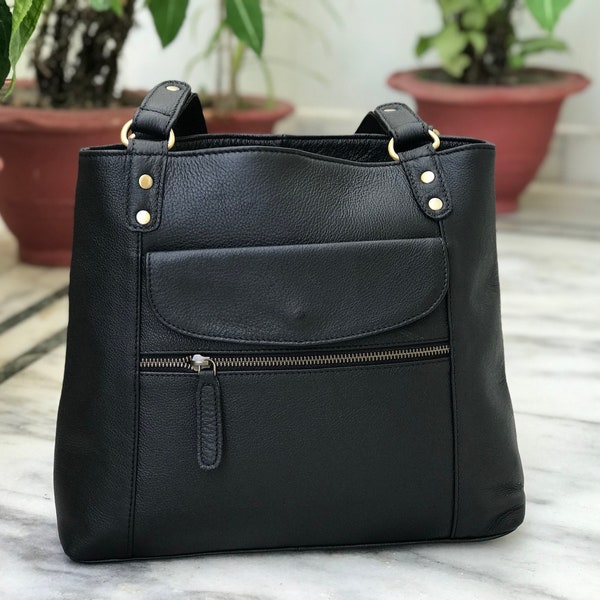 Leather Shoulder Bag - Etsy