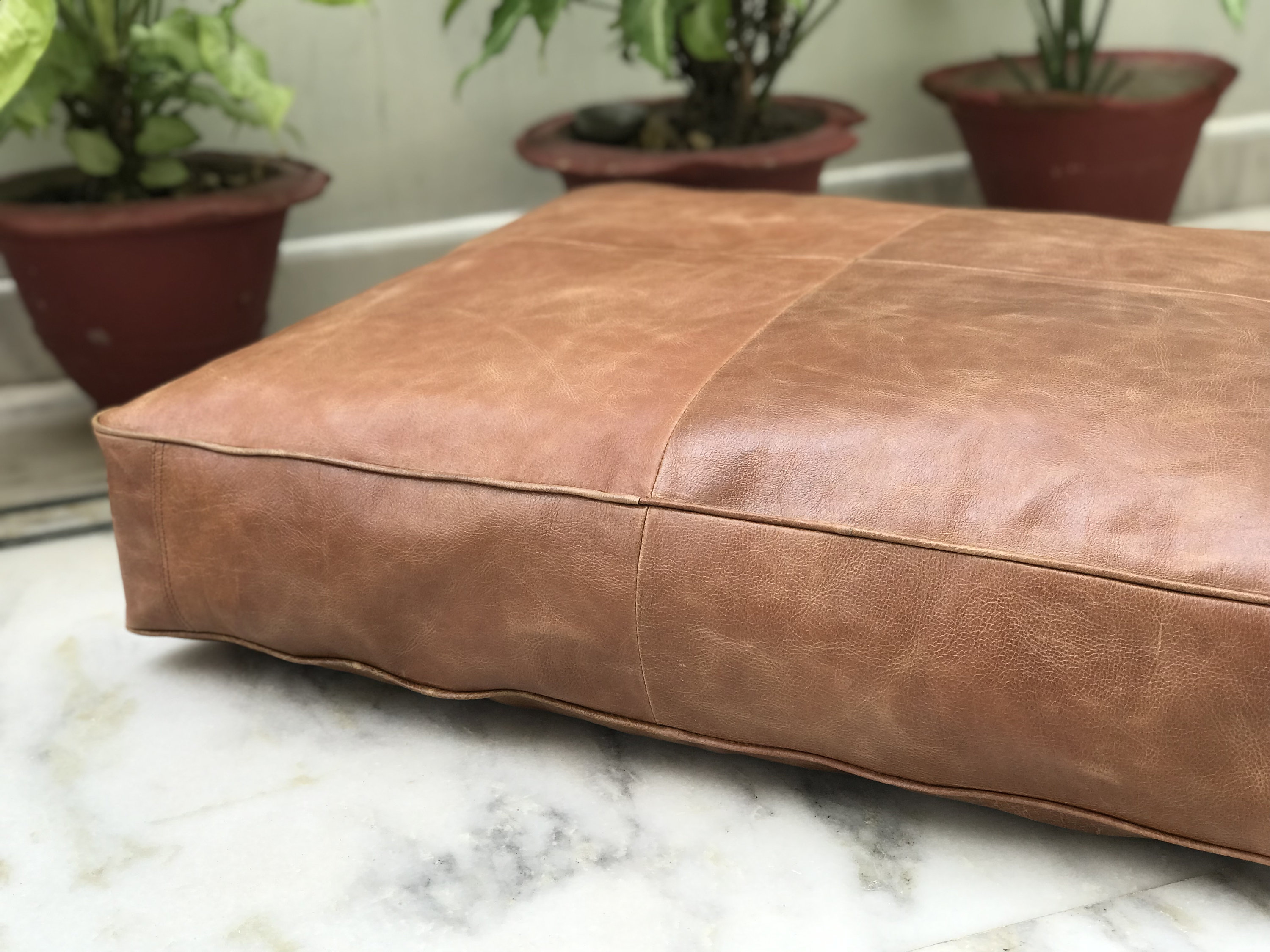 30x20 Customized Genuine Leather Seat Cushion Cover Etsy