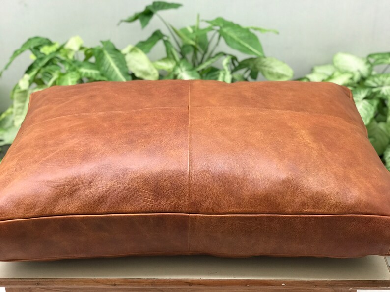 Customized Genuine Leather Seat Cushion Cover Personalized Etsy