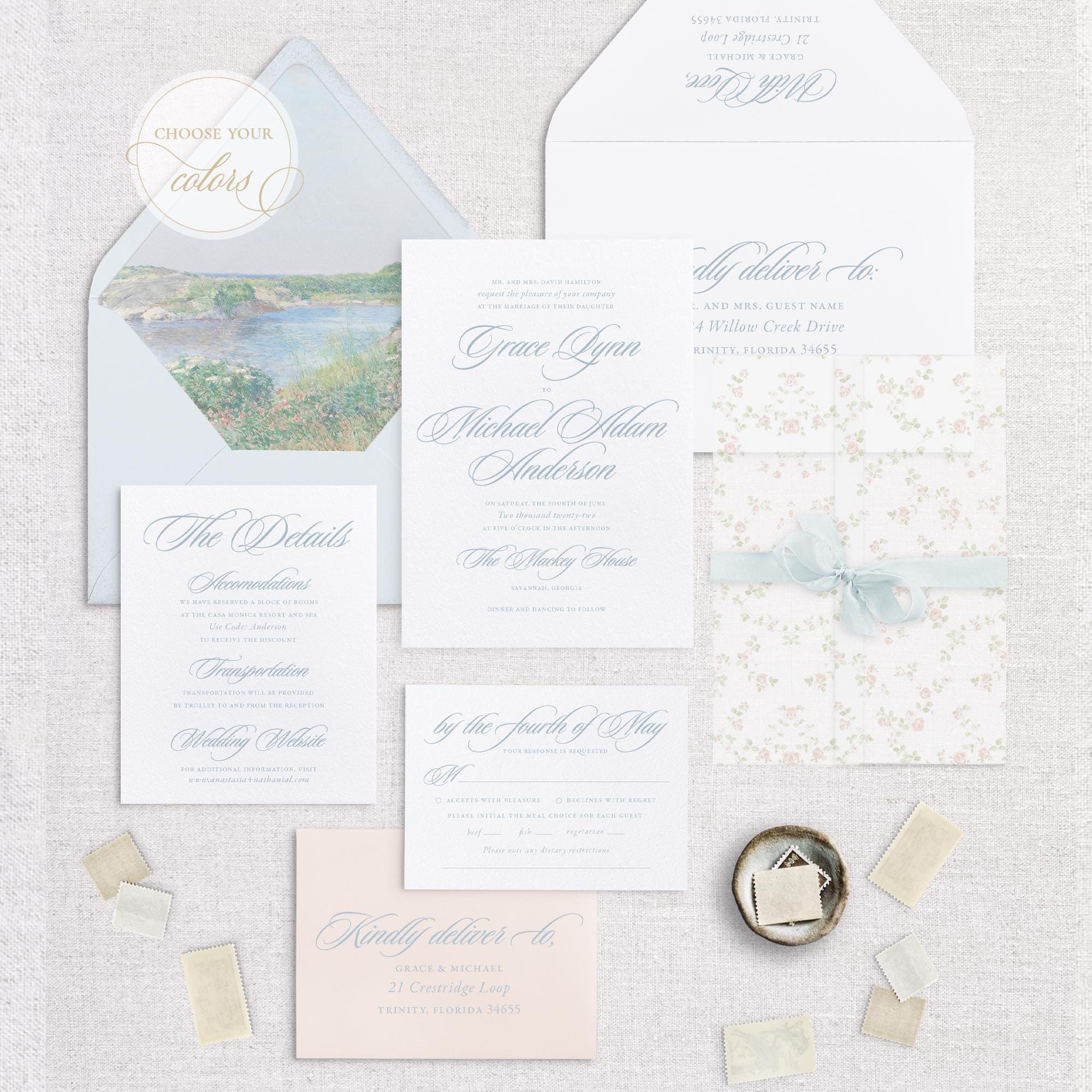 Coastal Wedding Invitation
