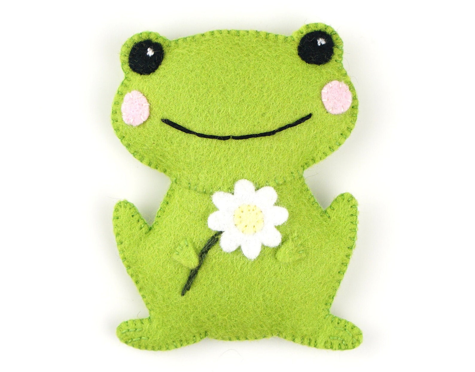 Cute Felt Frog Sewing Pattern With Full Instructions Instant Etsy