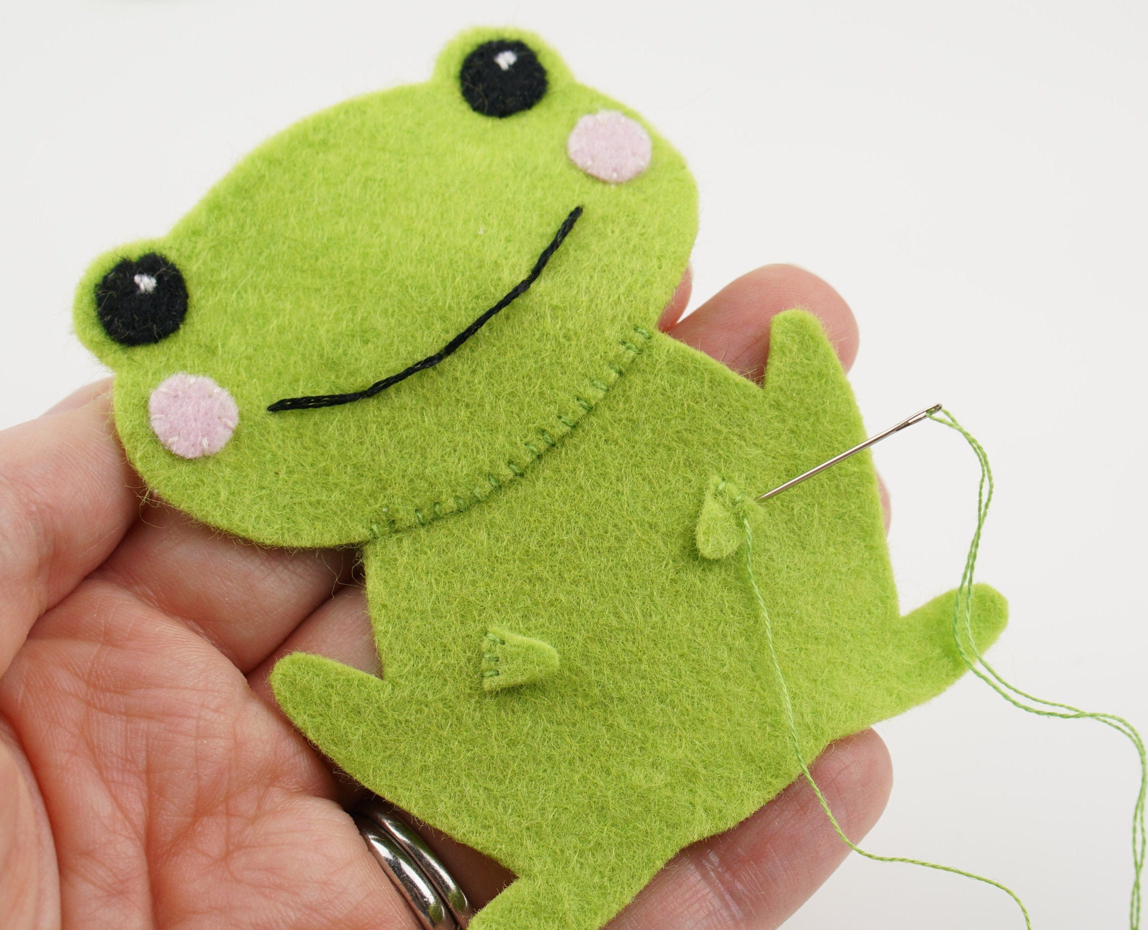 Cute Felt Frog Sewing Pattern With Full Instructions Instant PDF Cute Felt Frog Sewing Pattern With Full Instructions Instant PDF