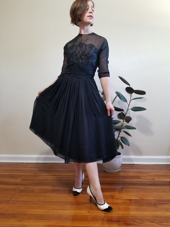 Black Fit and Flare Dress