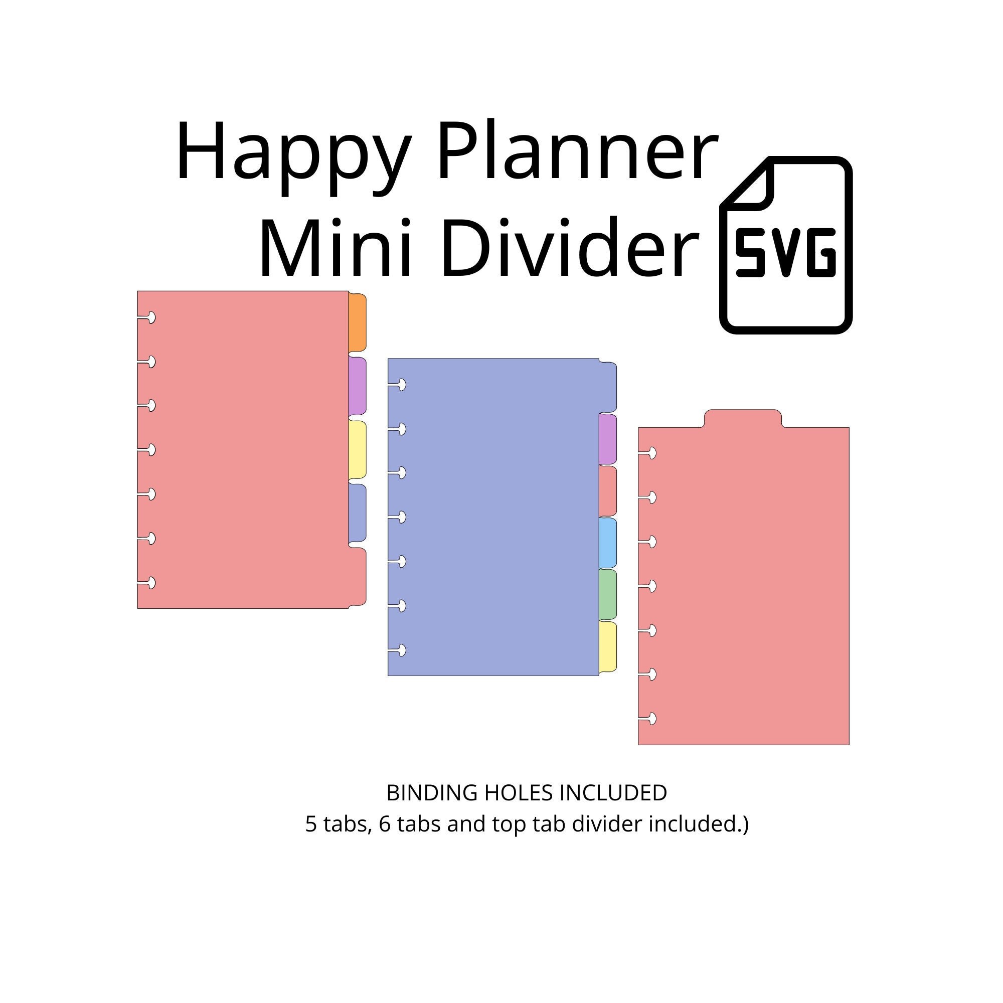 for Discbound Planners or Notebooks Discbound Tab Dividers Eagle Plastic Index 5-Tab Dividers Plus 1 Plastic Zipper Bag Junior Size 