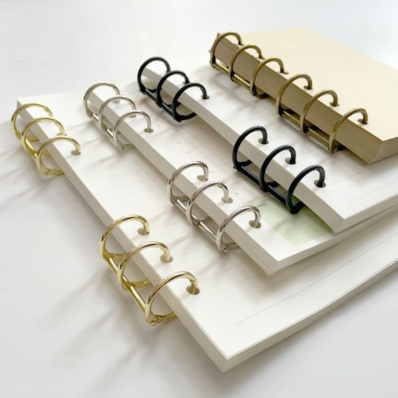 Planner Spiral Loose Leaf Binder Ring 2Pcs DIY snap rings Etsy