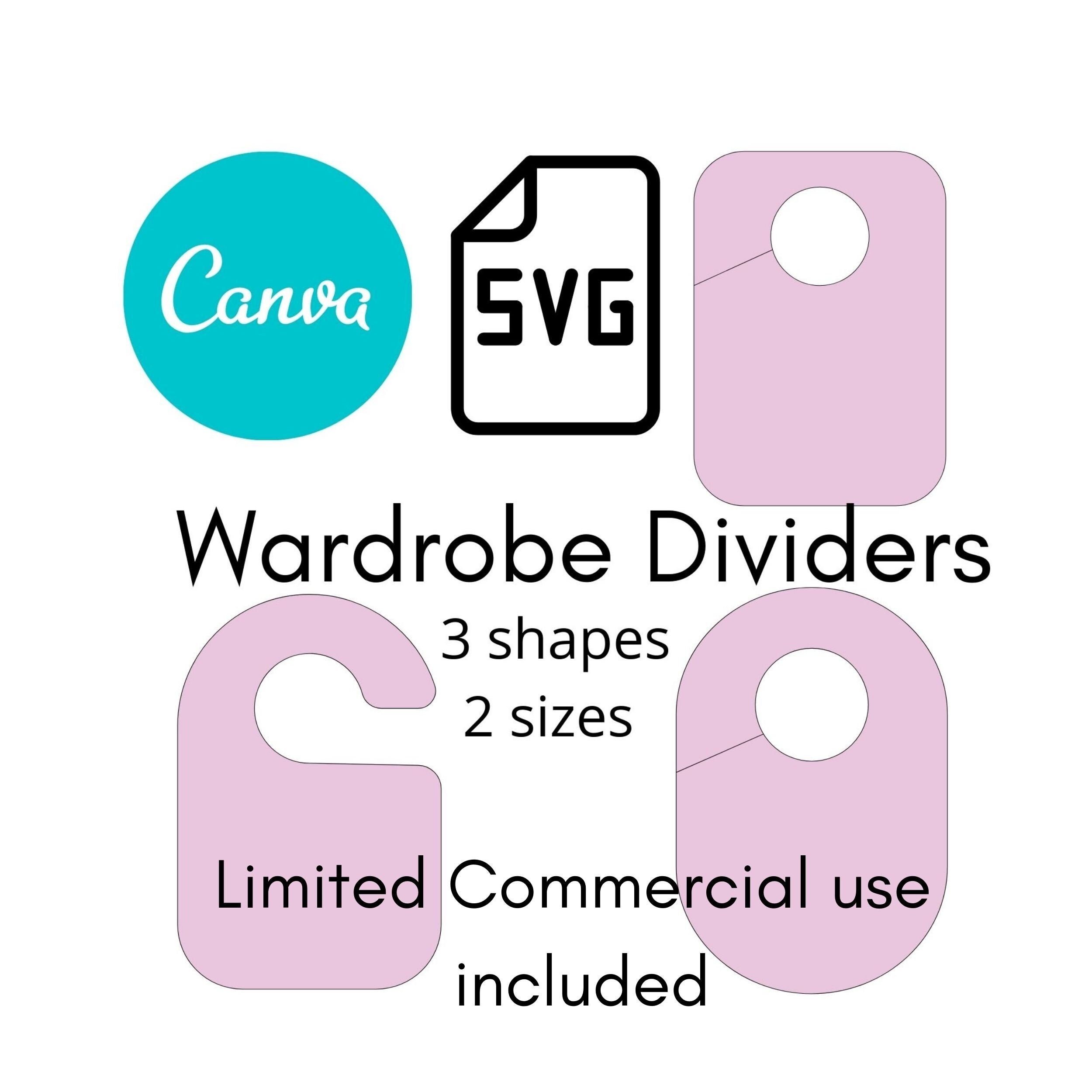 Wardrobe Dividers Baby Wardrobe Divider Canva Template SVG Etsy UK