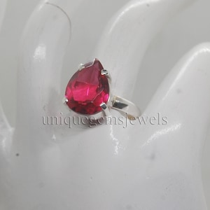 Pink Tourmaline Quartz 925 Sterling Silver Ring - 18K Gold Accent