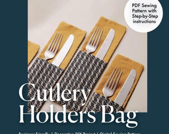 Decorative Cutlery Holder Sewing Pattern | DIY Table Decor | Instant Download | Beginner friendly
