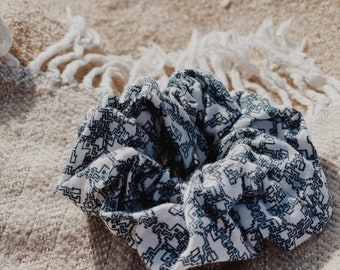 Handmade Cotton Hair Scrunchie | Decorative Hair Tie & Bracelet | Soft Fabric Scrunchie | 100% Cotton | Available in 3 Prints | Eco friendly