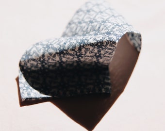 Decorative Pocket Square | Reusable Organic Cotton Handkerchief | Wedding Suit Accessory | GOTS Certified | Eco friendly and washable