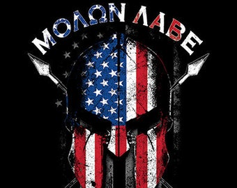 Molon Labe Flag Etsy