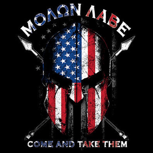 Molon Labe (Come And Take Them) Spartan Flag Shirt