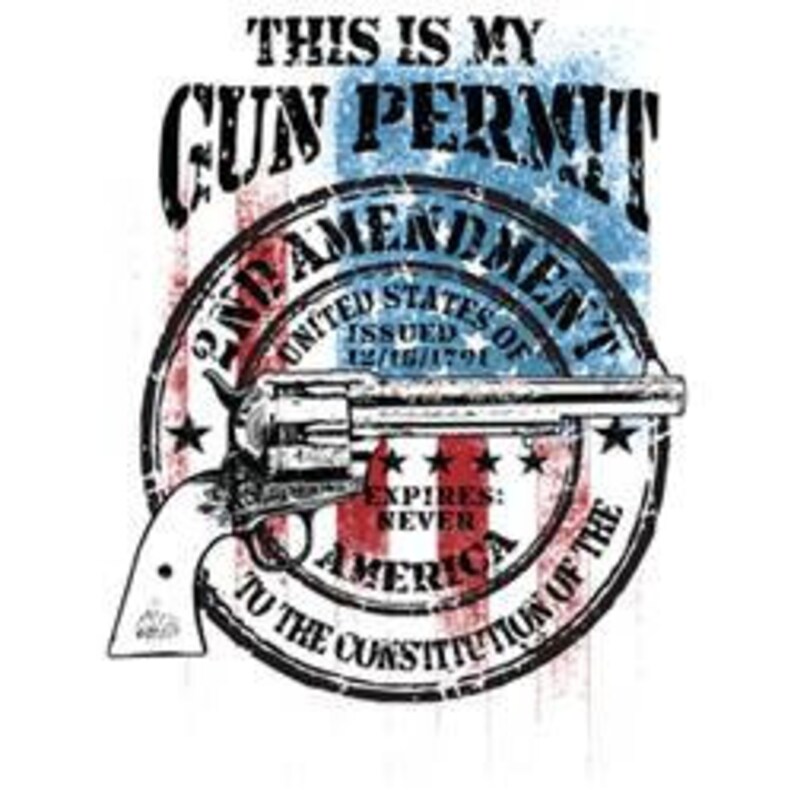 This is My Gun Permit 2nd Amendment Shirt Etsy