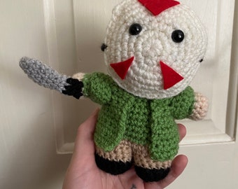 Crochet Jason Voorhees Plush Gift Halloween Horror