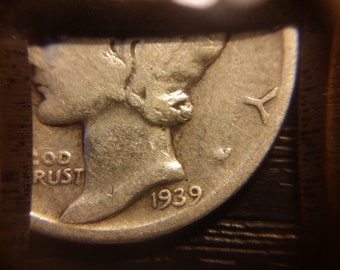 Authentic Rare 1939 mercury dime , no mint mark , collectors coin