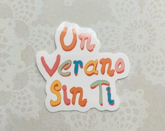 Un Verano Sin Ti Glossy Sticker, Bad Bunny Sticker, Un Verano Sin Ti Album, Bad Bunny, Summer Aesthetic, Die Cut Stickers