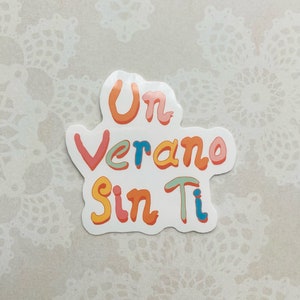 Un Verano Sin Ti Glossy Sticker, Bad Bunny Sticker, Un Verano Sin Ti Album, Bad Bunny, Summer Aesthetic, Die Cut Stickers