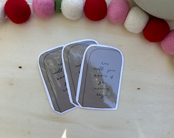How Will You Know If You Never Try COIN Glossy Sticker, Die Cut Sticker, Cute Sticker