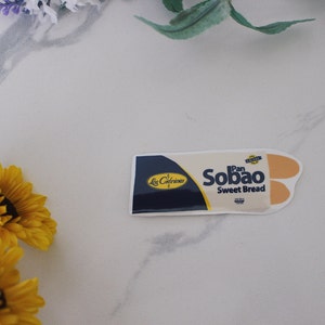 Puerto Rican Pan Sobao/Sweet Bread Glossy Sticker, Puerto Rico Sticker, Die Cut Sticker, Cute Sticker