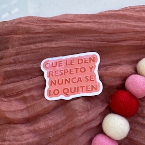 Que Le Den Respeto y Nunca Se Lo Quiten Adesivo Brilhante, Adesivo Coelho Mau, Andrea Bad Bunny, Adesivo Feminista, Empoderamento Feminino