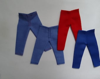 Four pairs of Miniature Dolls Trousers