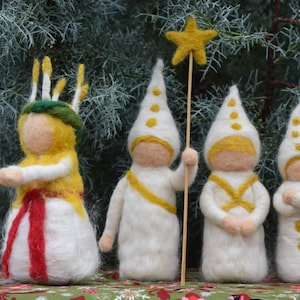 Felted Wool Archetypal Characters, Puppets for Storytelling, Nature Table Decor, Waldorf Curriculum Support