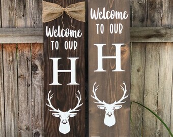 Deer Porch Sign Etsy