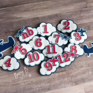 Airplane Monthly Milestone Banner | Vintage Airplane Photo Banner ...