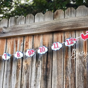 Airplane Monthly Milestone Banner | Vintage Airplane Photo Banner ...