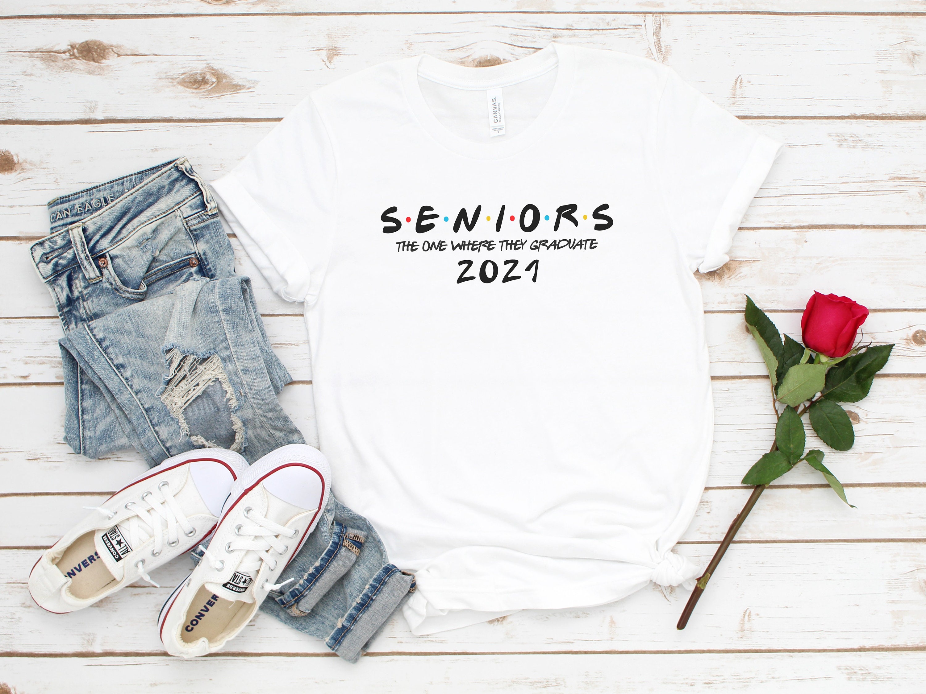 Seniors 2019 Friends Themed Graduating Tshirt - Gift Seniors 2019 Friends Themed Graduating Tshirt - Gift