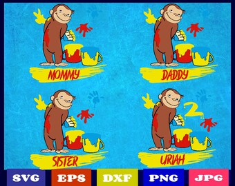 Download Curious george svg | Etsy