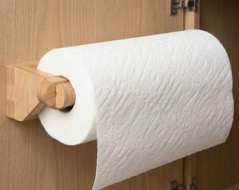 Hidden Paper Towel Holder | Cabinet Door Mount | 13-Ply Baltic Birch