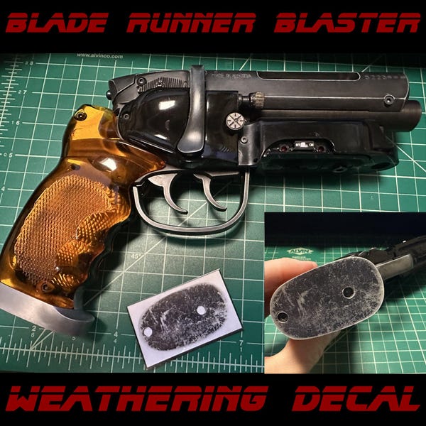 Blade Runner Blaster Weathering Decal