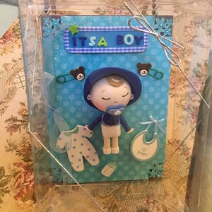 3D Baby Junge Handgemachte Pop Up Karte