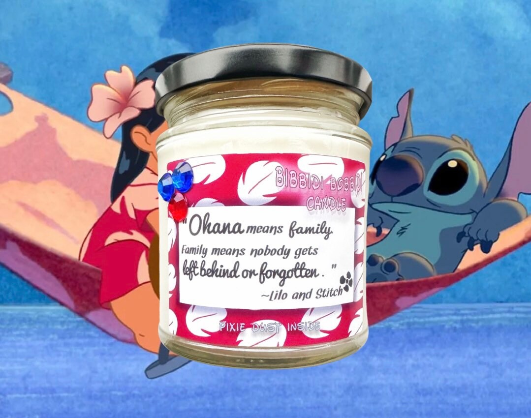 Disney Lilo & Stitch Glass Snack Jar Container With Lid