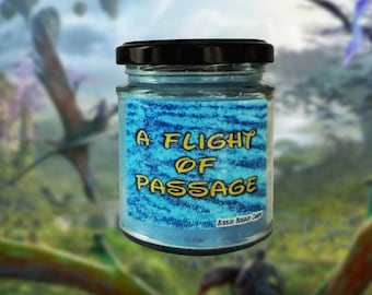 A Flight of Passage 8 oz Glass Candle Jar  , Disney Inspired Candle Magic Kingdom Cruelty free and vegan