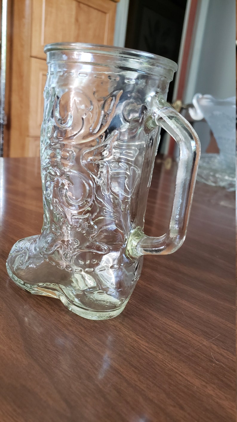 Glass Boot Mug Etsy